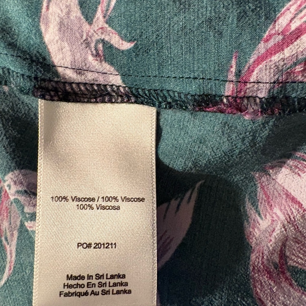 Modcloth Button Down Blouse Collar Sz Medium Koi … - image 7